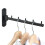Mooche Clothes Rail Wall Mounted Black, Swivel Rail, 27CM 1