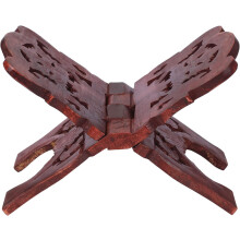 eTroves Handmade Wooden Book Reading Holder Stand Rihal Rehal Al-Quran Bible Gita
