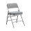 BOOSDEN Padded Folding Chairs with Cushion, Foldable Chair, Single, Grey 1