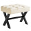 IBUYKE Small 12" H Footrest, Square PU Step Stool, White WBD012W 1