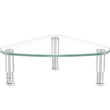 Hemudu Computer Monitor Stand Riser/Triangle Save Space Desktop Corner Stand for Computer, Laptop,HD01T-003P