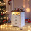 FREDEES LED Bedside Table with Charging Station, White 1
