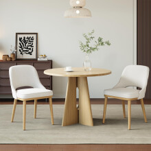 Dining Chairs Set of 2, Upholstered Dining Room Chairs with Chenille Fabric, Ergonomic Backrest, High Density Cushion & Rubber Wood Frame