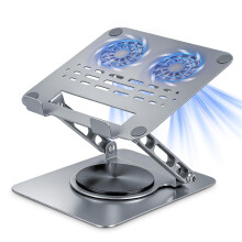 Laptop Cooler Stand with Fan, Ergonomic Adjustable Laptop Cooling Stand