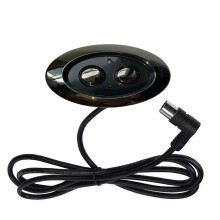 BaiDian Recliner Controller 2 Buttons 5 Pin with Child Lock for Power Recliner Lift Chair Electric Sofa Hand Control Parts