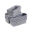 Asking 12-Pack Slim Plastic Storage Basket, Gray Small Desktop Baskets, Narrow Storage Box 1