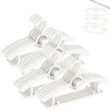 Baby Clothes Hangers 20 Pack, Plastic Kids Hangers Space Saving for Closet