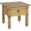 Seconique Seconique Corona 1 Drawer Lamp Table in Distressed Waxed Pine 1