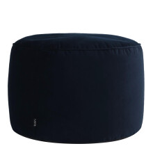 icon Milano Velvet Large Bean Bag Footstool with Filling Included, Blue