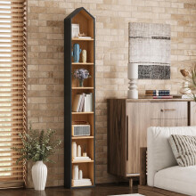 YITAHOME Bookcase, 6-Tier Tall Narrow Bookshelf with Open Storage Shelf