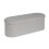 PINPLUS Foldable Oval Ottoman Storage Bench, Grey, 110x38x38 cm 1