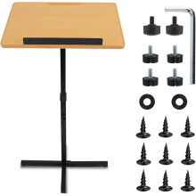 Pyle Portable Floor Lectern Podium Stand-Height Adjustable Steady Standing Design Teacher Speaker Lecture Classroom Presentation Stand
