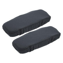 sourcing map Chair Armrest Slipcovers Covers, 22 x 7cm Polyester Removable Seat Hand Rest Protector for Office Chairs Desk Chair(Dark Gray)