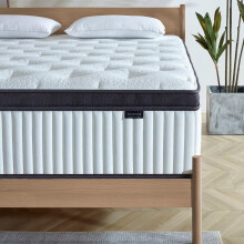 Tegeniss Single Mattress 25cm with Memory Foam & Pocketing Spring | In a Box,Medium Firm, Breathable Cover,Motion Isolation,Edge Support