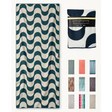 WOODSANDWAVES Microfibre Beach Towel - Quick-Drying, Lightweight, Compact - 180 cm x 80 cm - XL Bath Towel - Towel for Travel - Absorbent