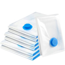 Vacuum Storage Bags for Clothes - 6 Pack(2 Jumbo + 2 Large Medium) Reusable Sealer with Double Zip Seal Travel Space Saver Duvets, Bedding, Quilts, P