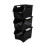 Morcte 3 Tier Stacking Baskets Storage Veg Rack Plastic Stackers, Black 1