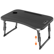 Laptop Desk, Laptop Bed Table with Cup Slot, Reading Holder Notebook Stand Breakfast Tray Book Holder for Sofa, Terrace, Balcony