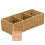 myHomeBody Wicker Basket With 3 Compartments, Bathroom Caddy, Tan 1
