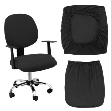 Wvbzf 2Pcs Office Chair Cover, Removable Washable Desk Chair Cover, Stretch Chair Sea Cushion Protector Computer Chair Cover