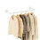 Yawinhe Wall Mounted Clothes Rail,80cm Pipe Clothes Rack,1 Pack,White 1