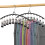 HONZUEN Trouser Hangers with Clips, 2 Pack Space Saving Hangers 1
