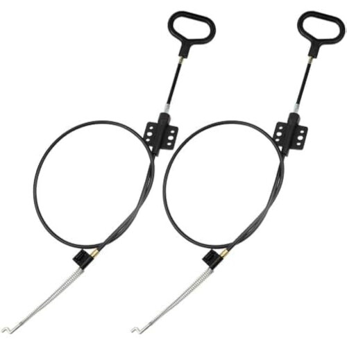 TOVOT 2pcs 38" D-Ring Release Handle Pull Rope Cable Replacement Release Cable for Sofa Chair