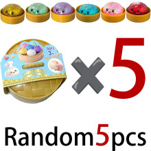 (random5pcs) New Dumpling Pressure Dumpling Squishies Cute Colorful Bun Toy Slow Rising Stress Relief Fidget Toy Adults Anti-Anxiety Gifts