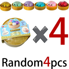 (random4pcs) New Dumpling Pressure Dumpling Squishies Cute Colorful Bun Toy Slow Rising Stress Relief Fidget Toy Adults Anti-Anxiety Gifts