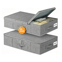 Mavivegue 2 Pack Underbed Storage Boxes with Lids