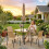 Outsunny Outsunny 4 Seater Rattan Dining Set with Parasol, Light Brown 9