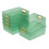 Readsky Green Clear Cosmetic Storage Basket, Plastic Clear Storage Bin, 6 Pack 1