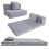 MeMoreCool Folding Floor Mattress Single, Fold Out Sofa Chair, Grey 1