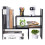 Wooden Desk Shelf, Adjustable Desktop Bookshelf, Small Black Bookcase 1