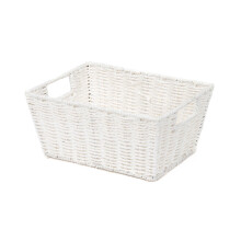Compactor Etna Storage Basket, Hand-Woven Paper Shelf Basket with 2 Handles, Ideal Hamper for Toy Storage, Office Organisation and Bathroom Storage