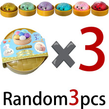 (random3pcs) New Dumpling Pressure Dumpling Squishies Cute Colorful Bun Toy Slow Rising Stress Relief Fidget Toy Adults Anti-Anxiety Gifts