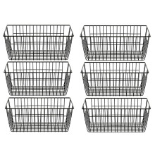 SANNO Wire Storage Baskets Freezer Baskets Farmhouse Organizer Storage Containers Large Organizer Containers for Storage, Office, Bathroom
