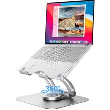 tounee Adjustable Laptop Stand for Desk, Ergonomic Holder with 360Â Rotating Base