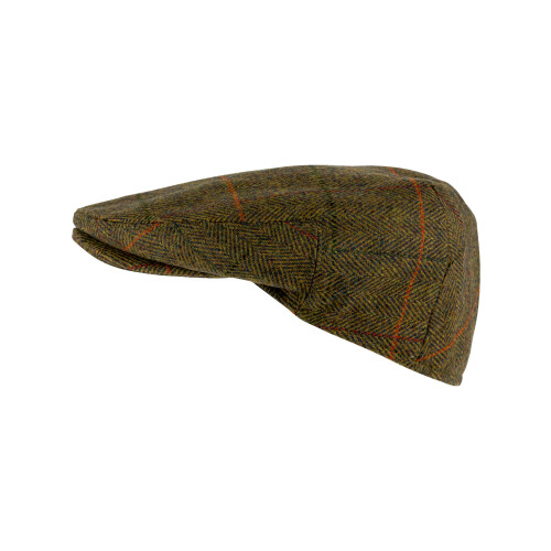 JACK PYKE JACK PYKE Wool Blend Flat Cap Tweed Brown 58cm 1