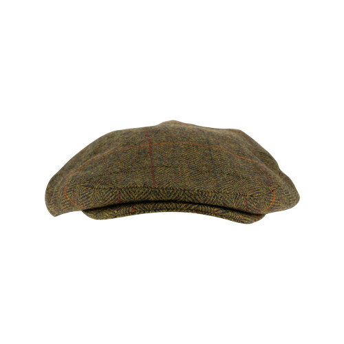 JACK PYKE JACK PYKE Wool Blend Flat Cap Tweed Brown 58cm 2