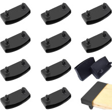 HANZMQIYJJ Bed Slat Holders, Bed Slat Caps, Side Slat Holders Replacement for Single Double, King, Queen Size Beds- Plastic Replacement (Black 55mm)