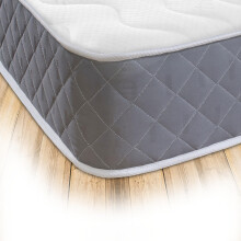 Starlight Beds Close Flame 8-Inch Deep Hybrid Small Double Mattress with Memory Foam Layer â“ Soft, Grey, Sprung (4ft x 6ft3 x 20cm)