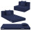 MeMoreCool Folding Mattress Single, Corduroy Fold Out Sofa Bed, Grey 1