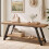 LVB Shoe Storage Bench Entryway Benches for Hallway 120cm Rustic Oak 1