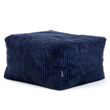 icon Amara Small Cord Bean Bag Footstool with Filling Included, Blue