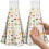 CUTHOLLOW 2 Pcs Simple Fresh Mushroom Hanging Kitchen Towels with Loop 1