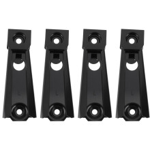Briny River 4Pcs Recliner Back Clip Bracket KD Clip Bracket for Outdoor or Indoor Lounge Chairs 12.7x4.5x3.2cm Black