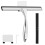 wlich Shower Squeegee, 10 Inch Stainless Steel Window Squeegee with 1 Hook 1