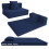 MeMoreCool Folding Floor Mattress Double, Fold Out Sofa Chair, Navy 1