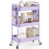 Urackify 3 Tier Storage Trolley on Wheels, purple 1